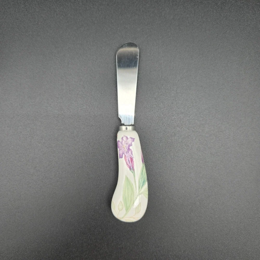 Lenox Butterfly Meadow Single Cheese‎ Spreader Floral Ladybug Cottagecore